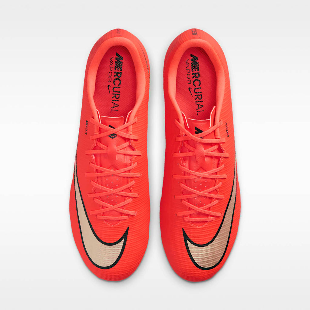 Nike Mercurial Vapor 17 Academy Multi-Ground Low-Top Soccer Cleats - Bright Crimson/Blur - Image 4