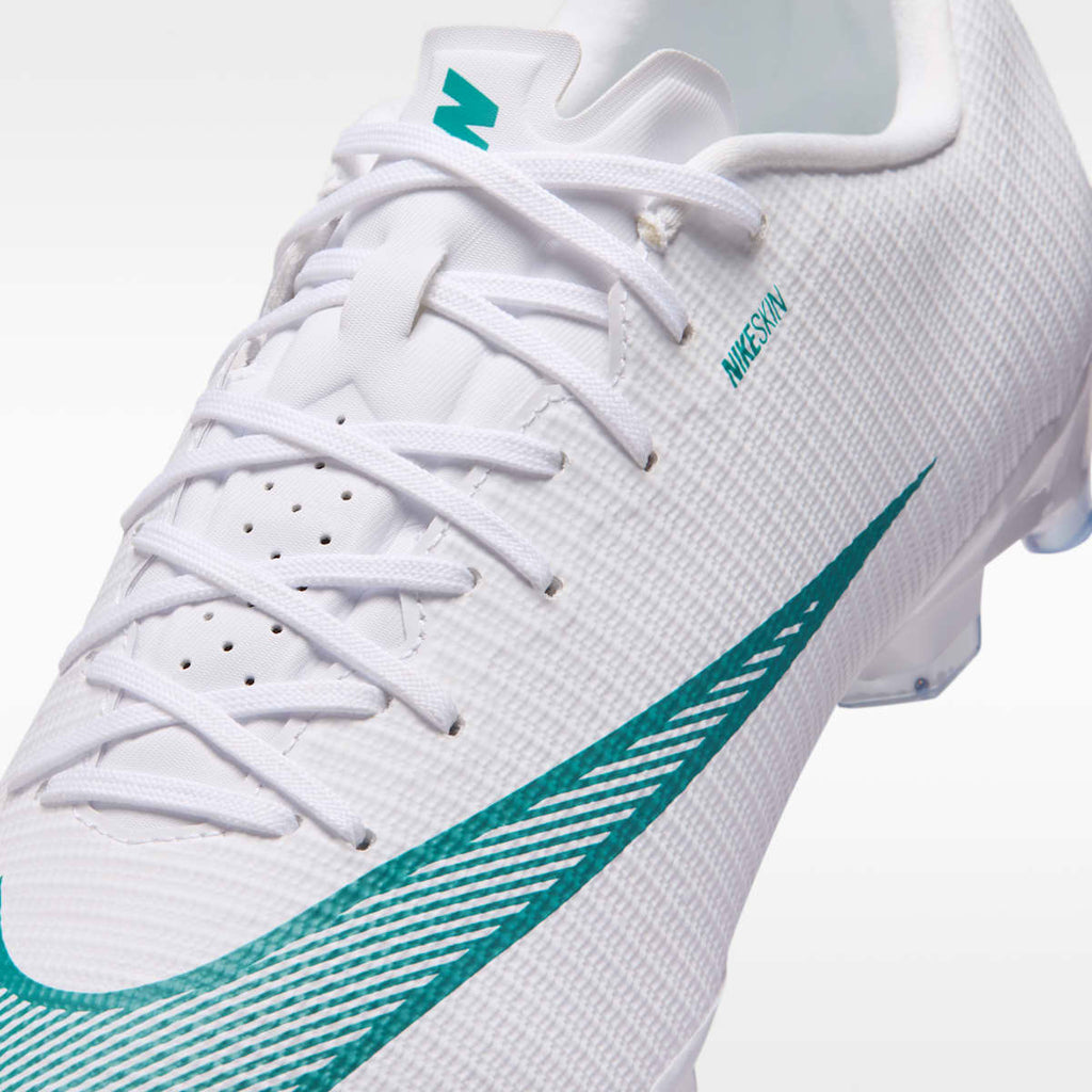 Nike Mercurial Vapor 17 Academy Multi-Ground Low-Top Soccer Cleats - White/Dusty Cactus - Image 8