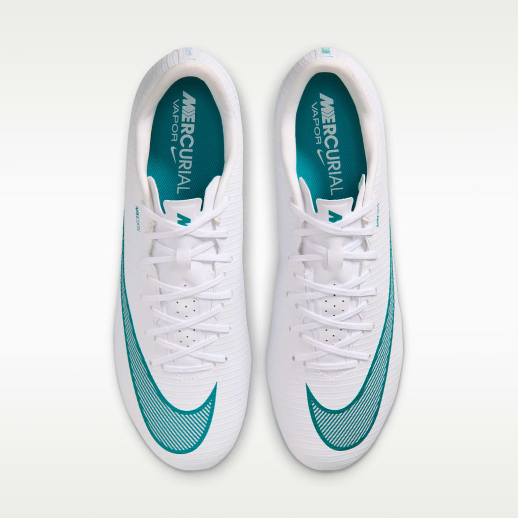 Nike Mercurial Vapor 17 Academy Multi-Ground Low-Top Soccer Cleats - White/Dusty Cactus - Image 4