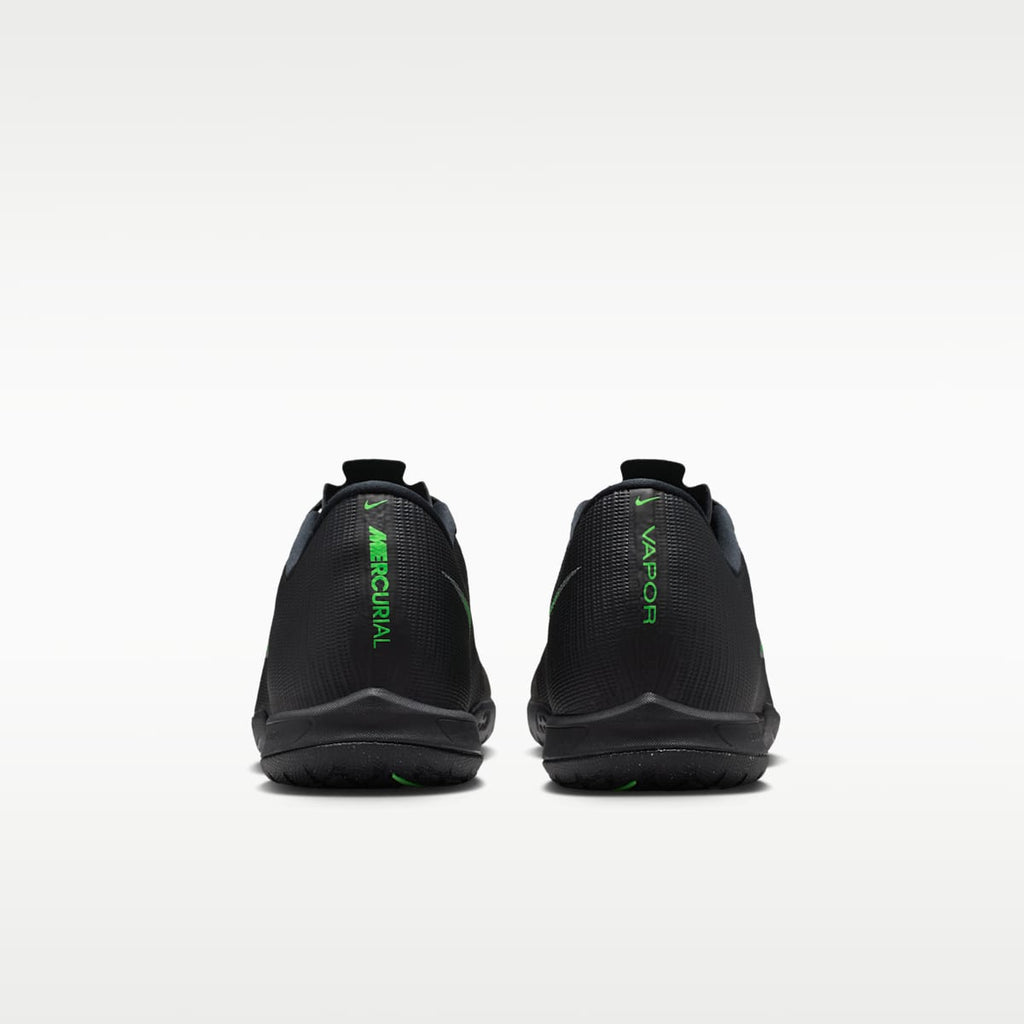 Nike Mercurial Vapor 17 Academy Indoor/Court Low-Top Soccer Shoes - Black/Black/Illusion Green - Image 6