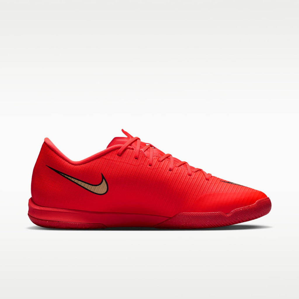 Nike Mercurial Vapor 17 Academy Indoor/Court Low-Top Soccer Shoes - Bright Crimson/Blur - Image 3