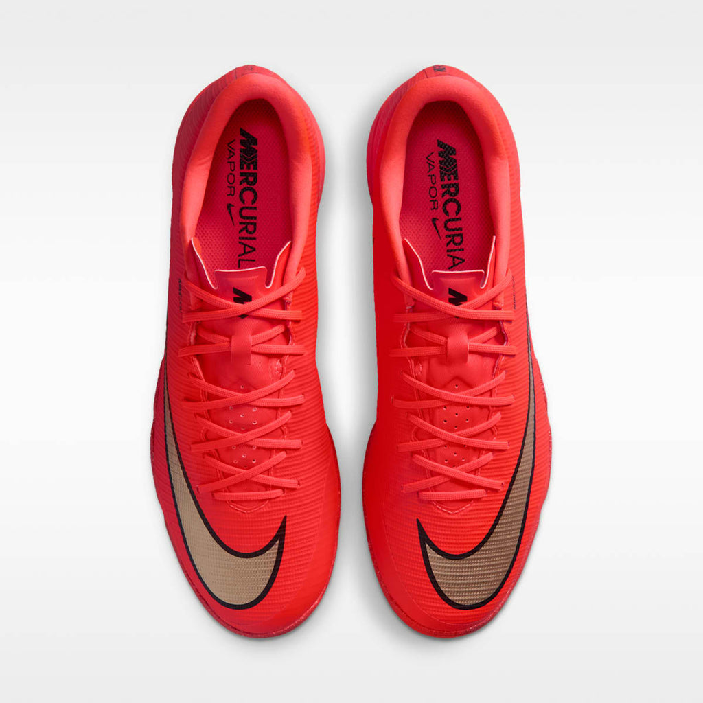Nike Mercurial Vapor 17 Academy Indoor/Court Low-Top Soccer Shoes - Bright Crimson/Blur - Image 4