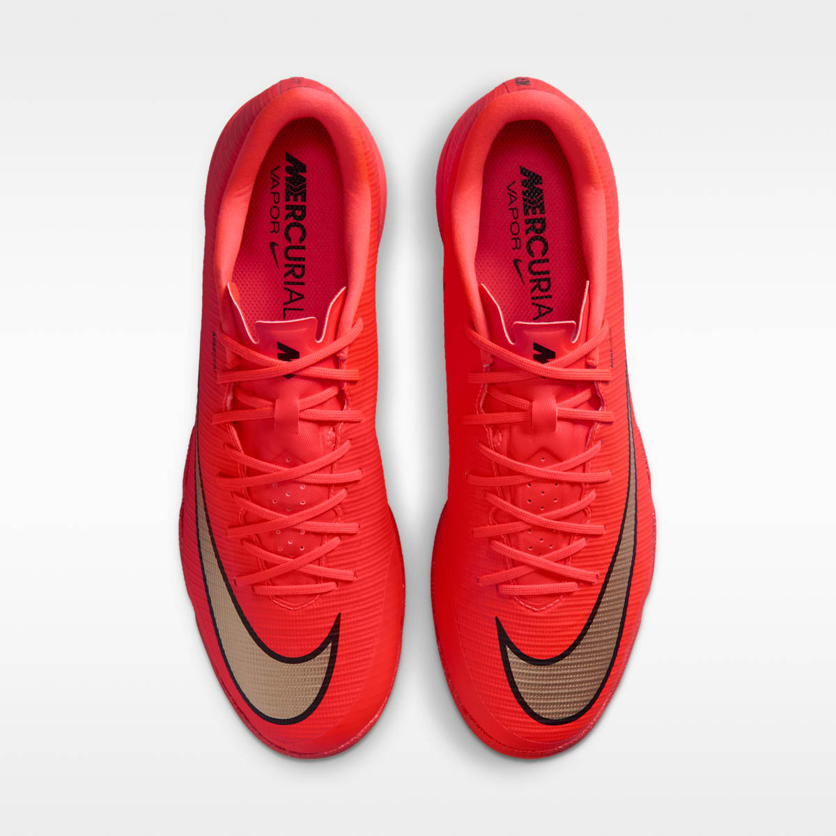 Nike Mercurial Vapor 17 Academy Indoor/Court Low-Top Soccer Shoes - Bright Crimson/Blur - Image 4
