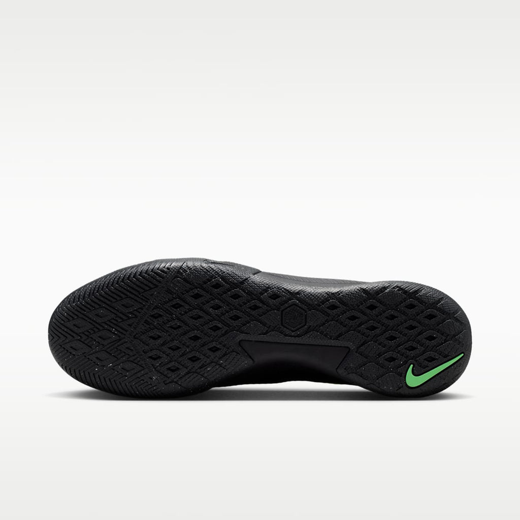 Nike Mercurial Vapor 17 Academy Indoor/Court Low-Top Soccer Shoes - Black/Black/Illusion Green - Image 2