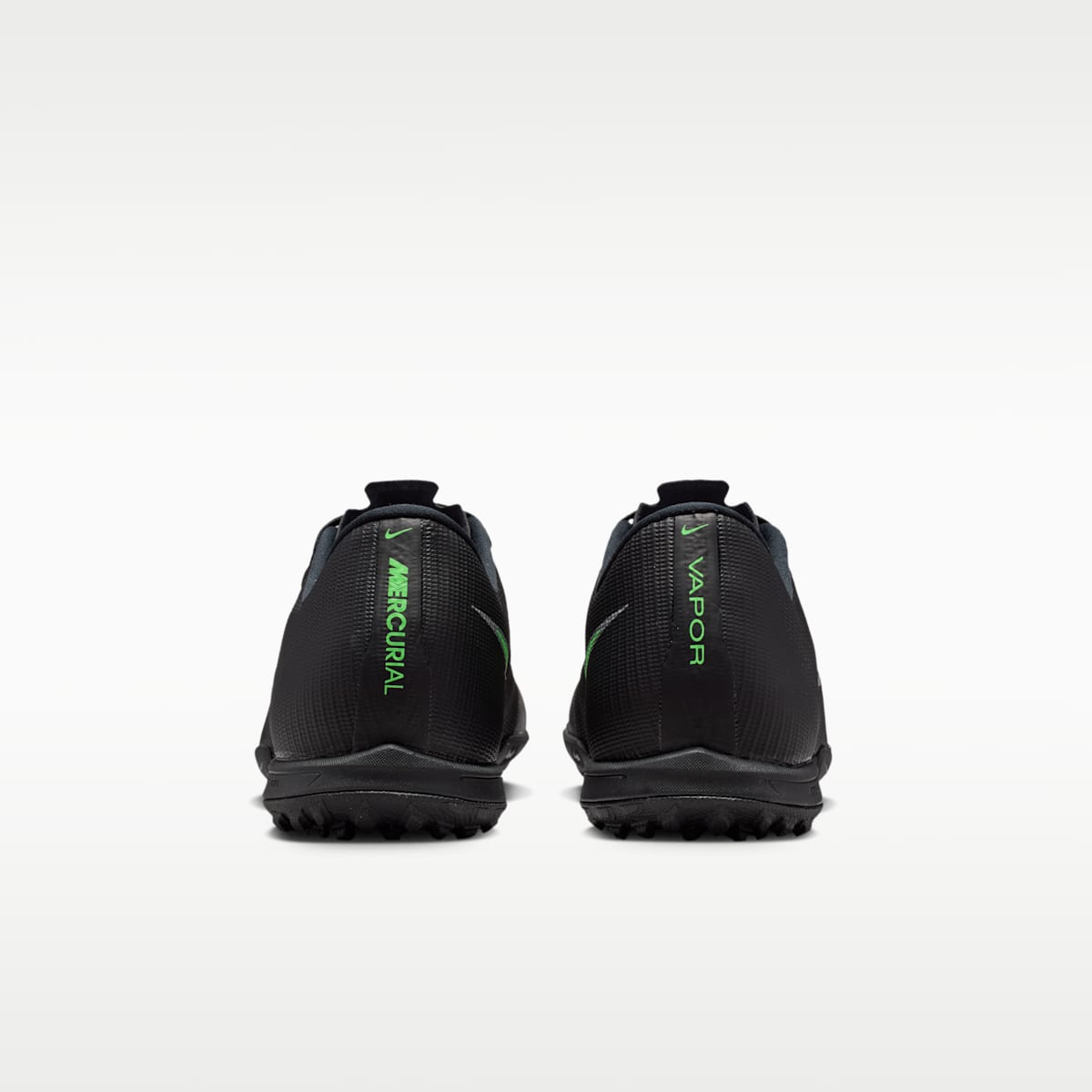 Nike Mercurial Vapor 17 Academy Turf Low-Top Soccer Shoes - Black/Black/Illusion Green - Image 6