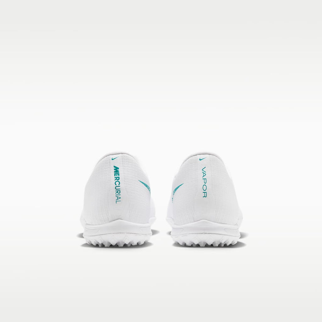 Nike Mercurial Vapor 17 Academy Turf Low-Top Soccer Shoes - White/Dusty Cactus - Image 6