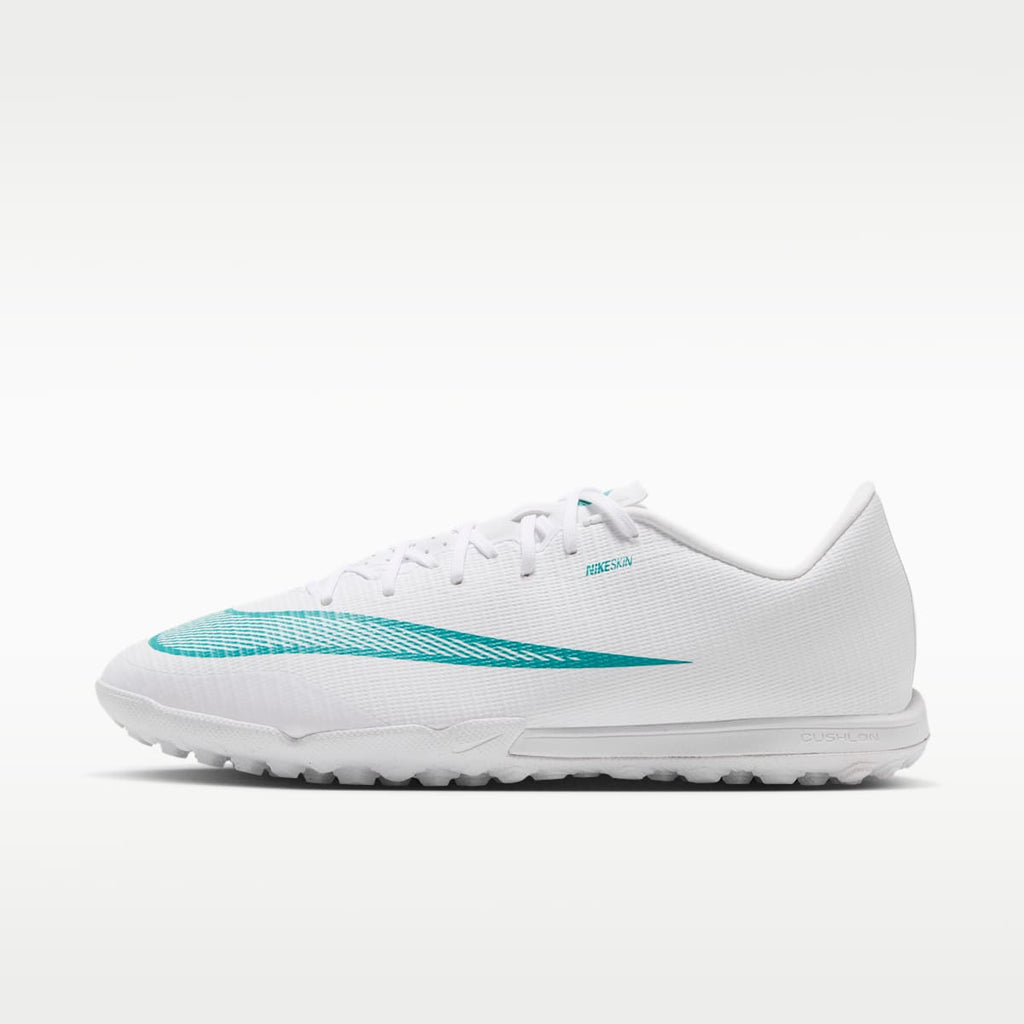 Nike Mercurial Vapor 17 Academy Turf Low-Top Soccer Shoes - White/Dusty Cactus - Image 1