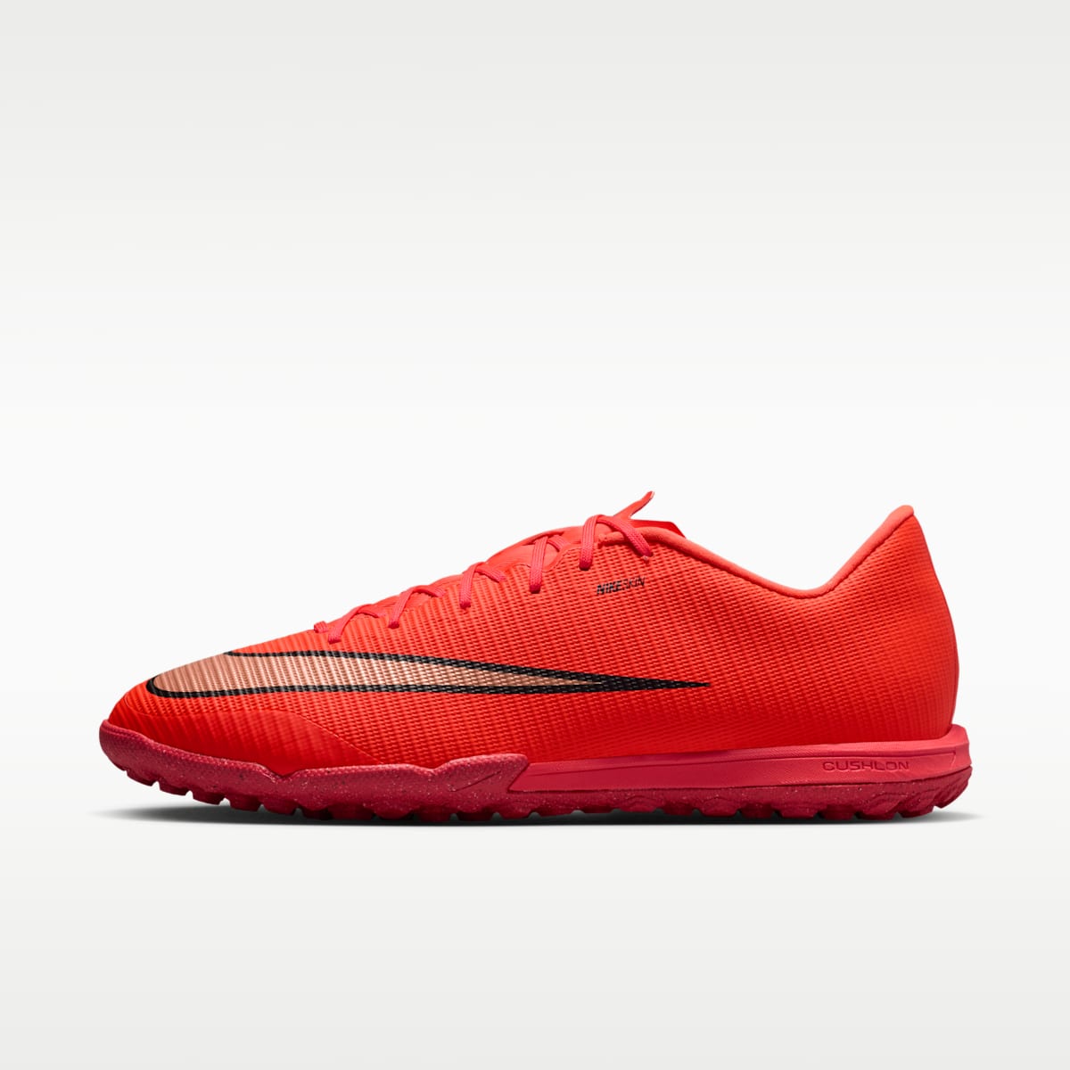Nike Mercurial Vapor 17 Academy Turf Low-Top Soccer Shoes - Bright Crimson/Blur - Image 1
