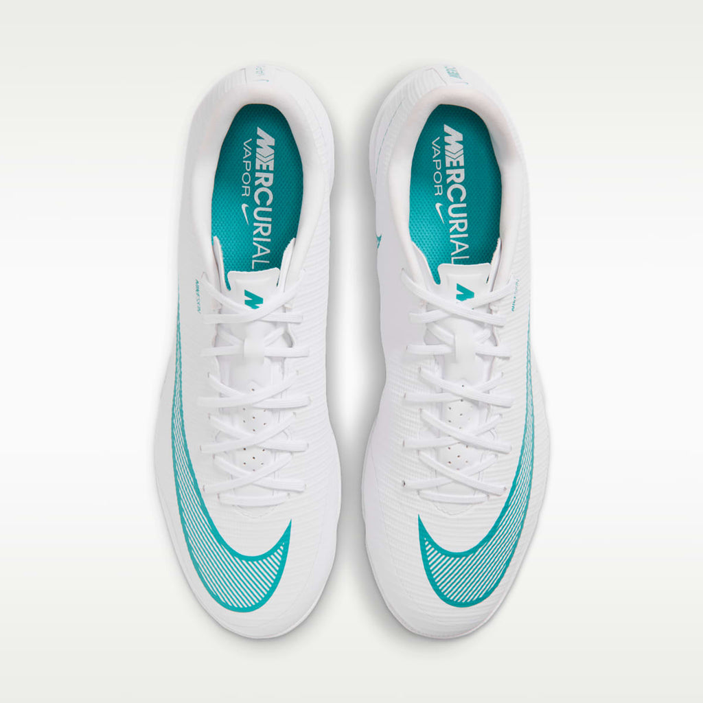 Nike Mercurial Vapor 17 Academy Turf Low-Top Soccer Shoes - White/Dusty Cactus - Image 4