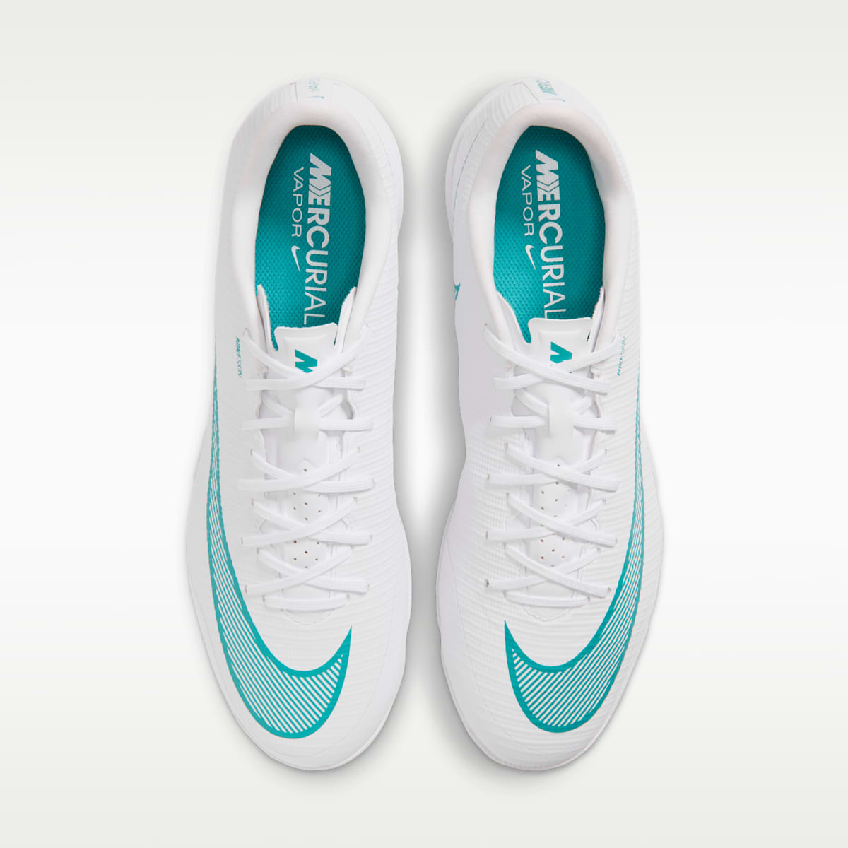 Nike Mercurial Vapor 17 Academy Turf Low-Top Soccer Shoes - White/Dusty Cactus - Image 4