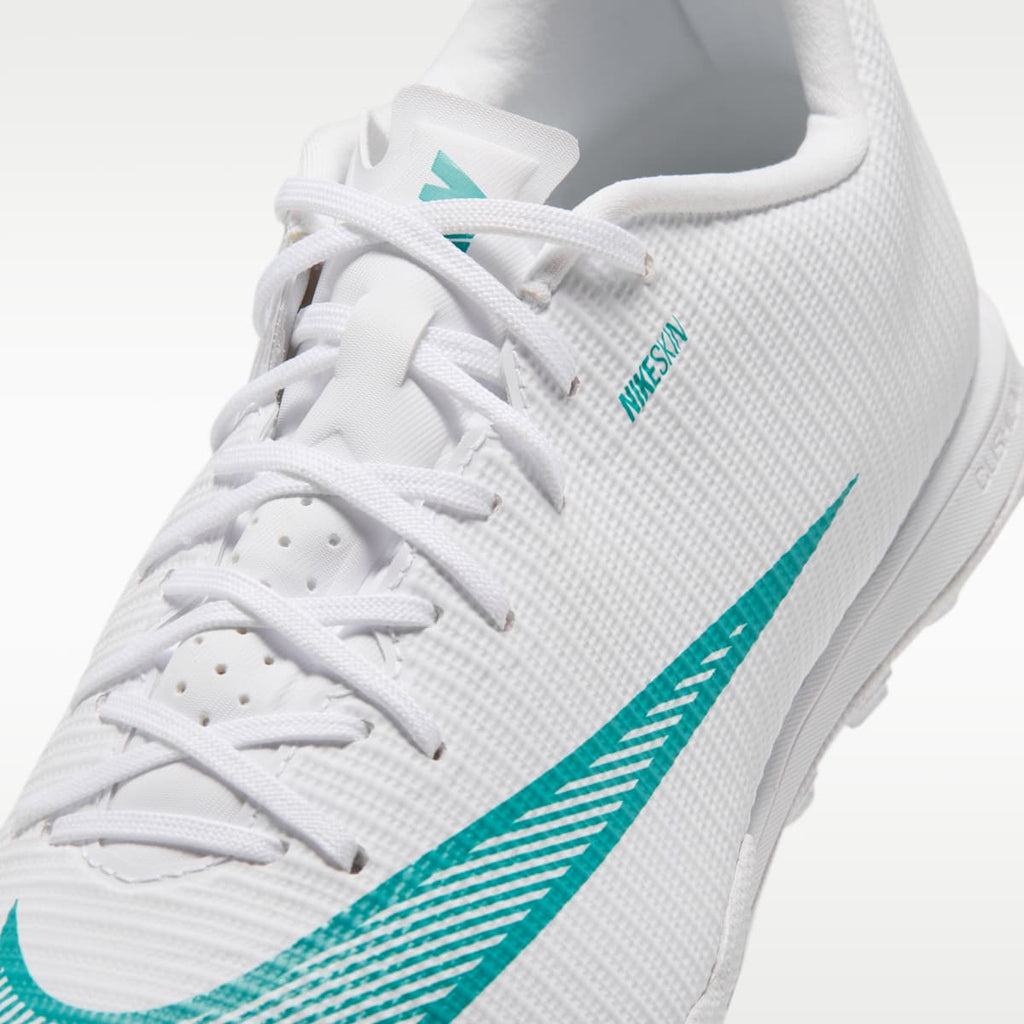 Nike Mercurial Vapor 17 Academy Turf Low-Top Soccer Shoes - White/Dusty Cactus - Image 7
