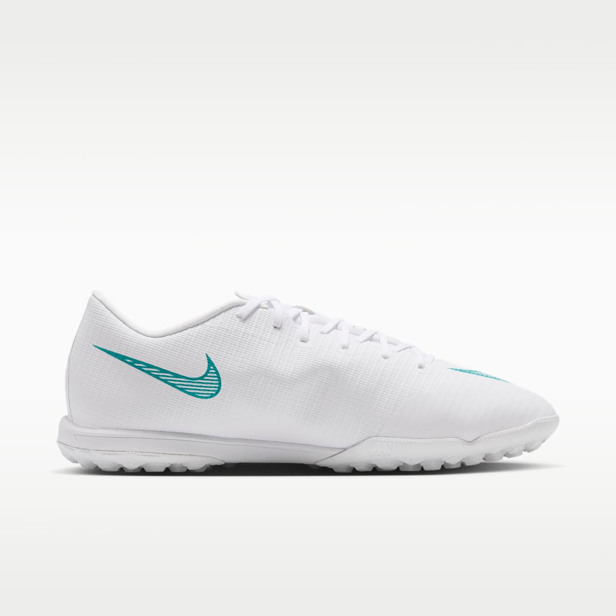 Nike Mercurial Vapor 17 Academy Turf Low-Top Soccer Shoes - White/Dusty Cactus - Image 3