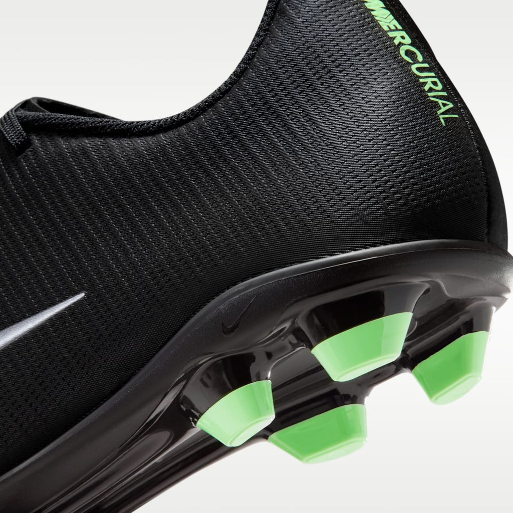 Nike Mercurial Vapor 17 Club Multi-Ground Low-Top Soccer Cleats - Black/Black/Illusion Green - Image 9