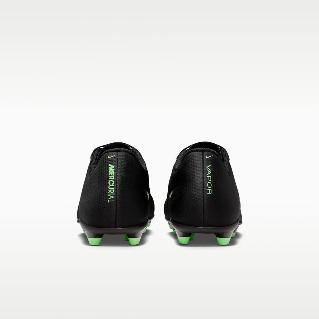 Nike Mercurial Vapor 17 Club Multi-Ground Low-Top Soccer Cleats - Black/Black/Illusion Green - Image 6