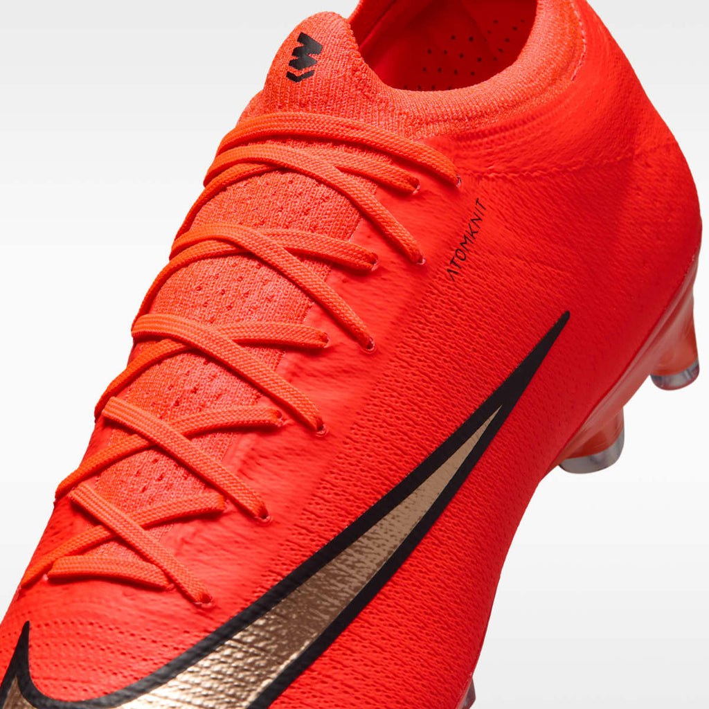 Nike Mercurial Vapor 17 Elite Artificial-Grass Low-Top Soccer Cleats - Bright Crimson/Blur - Image 8