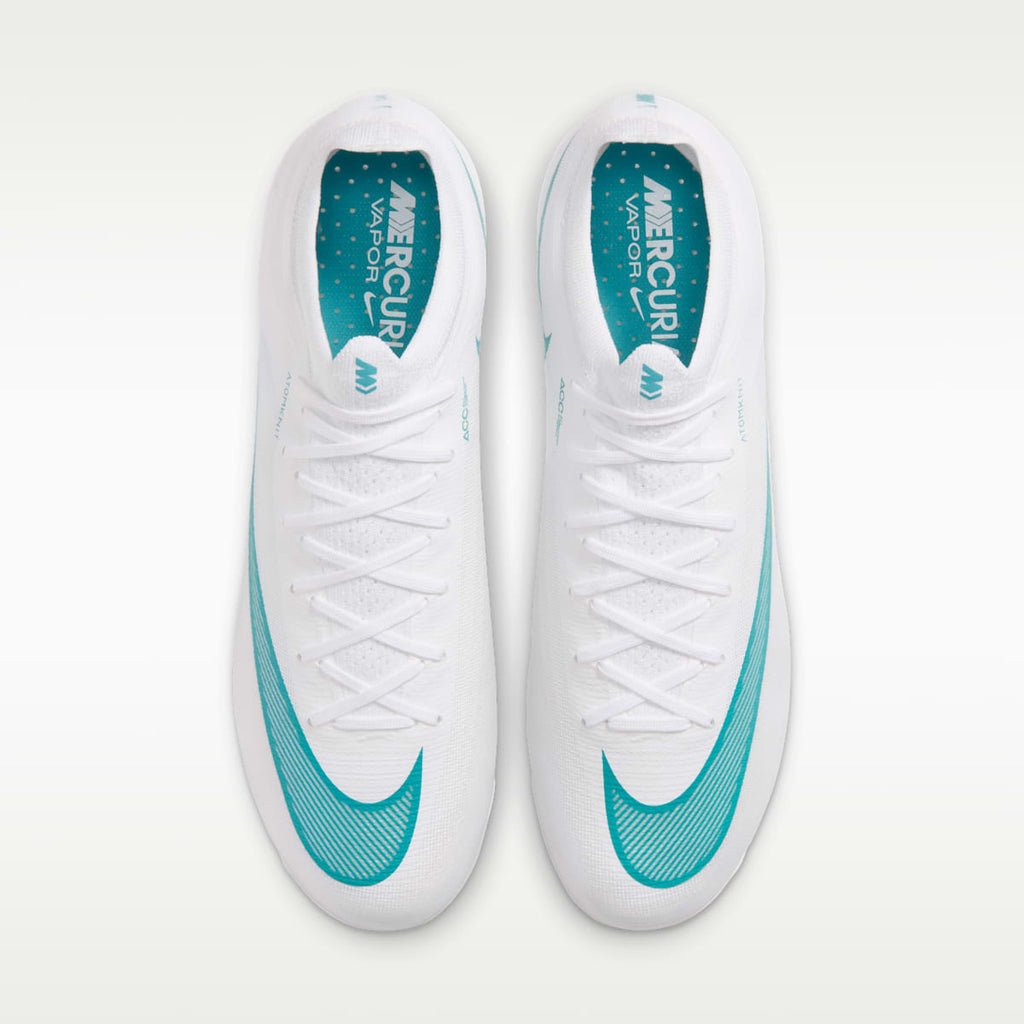 Nike Mercurial Vapor 17 Elite Artificial-Grass Low-Top Soccer Cleats - White/Dusty Cactus - Image 4