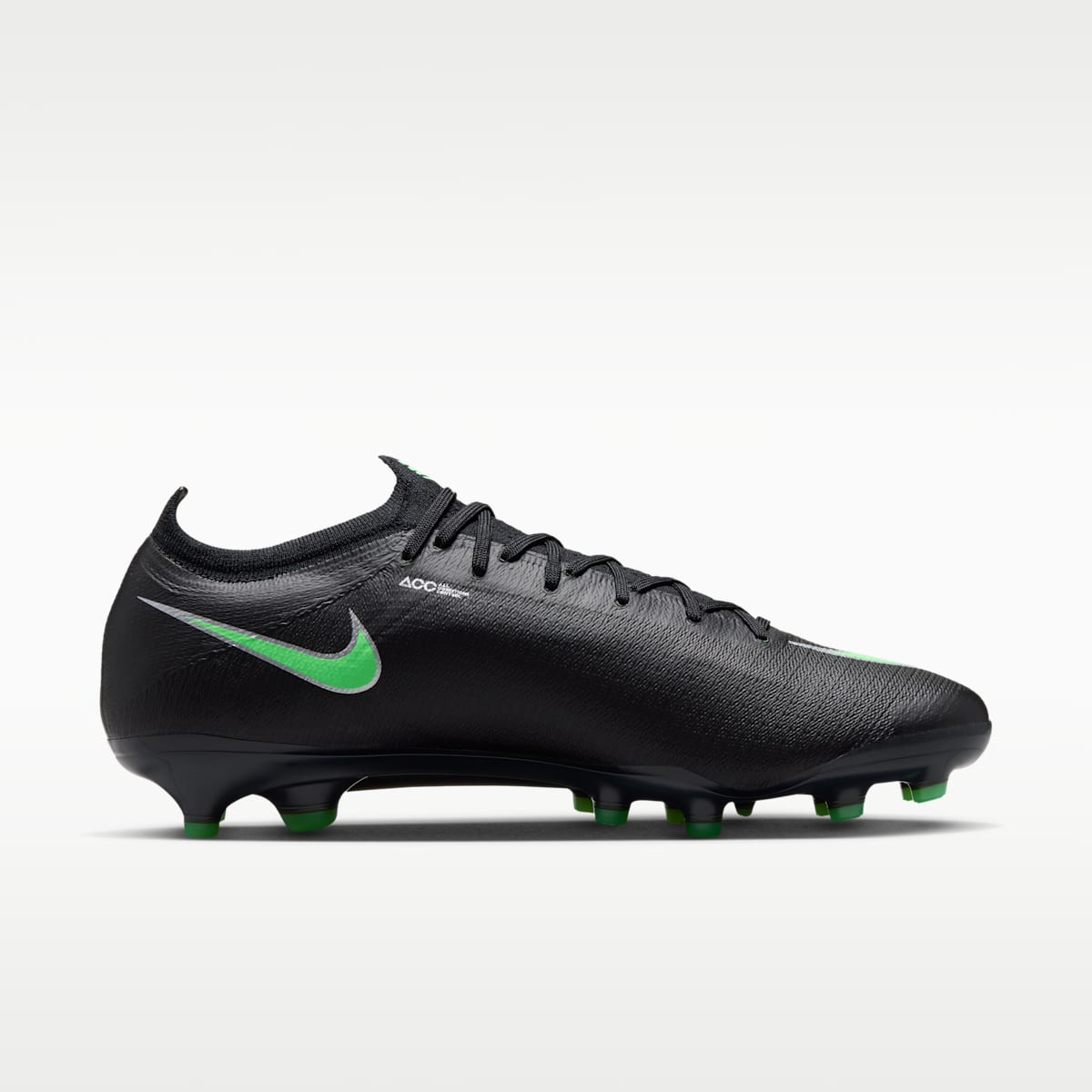 Women's Nike Mercurial Vapor 17 Elite Artificial-Grass Low-Top Soccer Cleats - Black/Black/Illusion Green