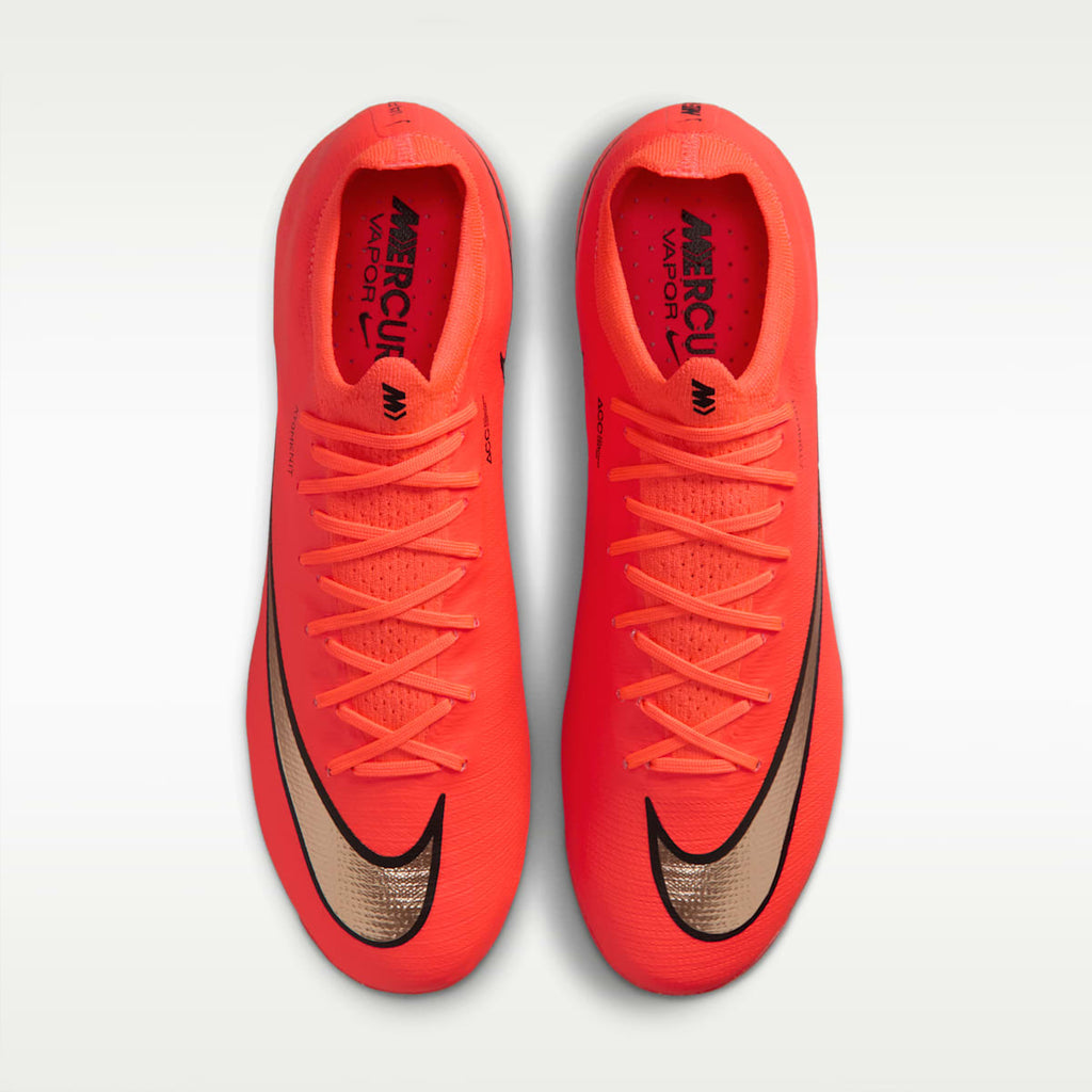Nike Mercurial Vapor 17 Elite Artificial-Grass Low-Top Soccer Cleats - Bright Crimson/Blur - Image 4