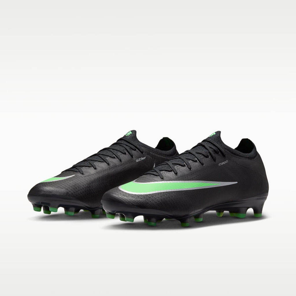Women's Nike Mercurial Vapor 17 Elite Artificial-Grass Low-Top Soccer Cleats - Black/Black/Illusion Green