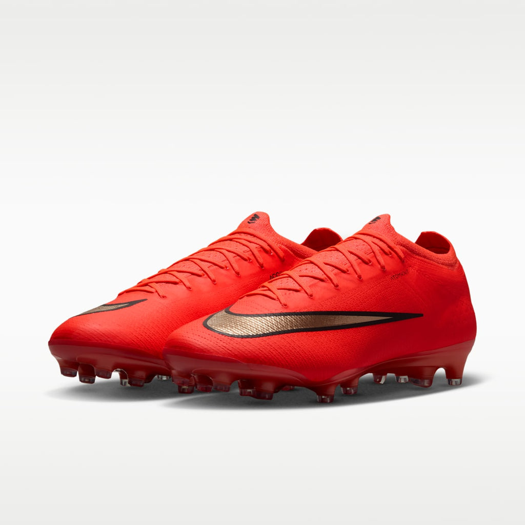 Nike Mercurial Vapor 17 Elite Artificial-Grass Low-Top Soccer Cleats - Bright Crimson/Blur - Image 5