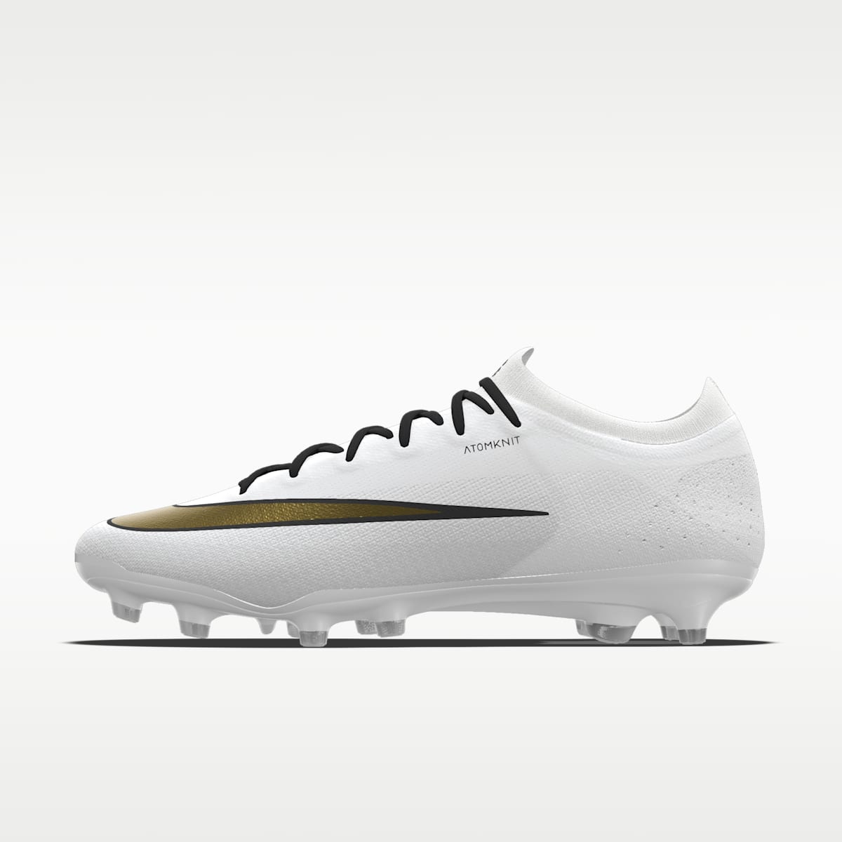 Nike Mercurial Vapor 17 Elite By You Custom Artificial-Grass Low-Top Soccer Cleats - White/White - Image 1
