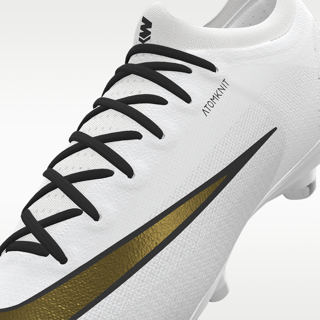 Women's Nike Mercurial Vapor 17 Elite By You Custom Artificial-Grass Low-Top Soccer Cleats - White/White