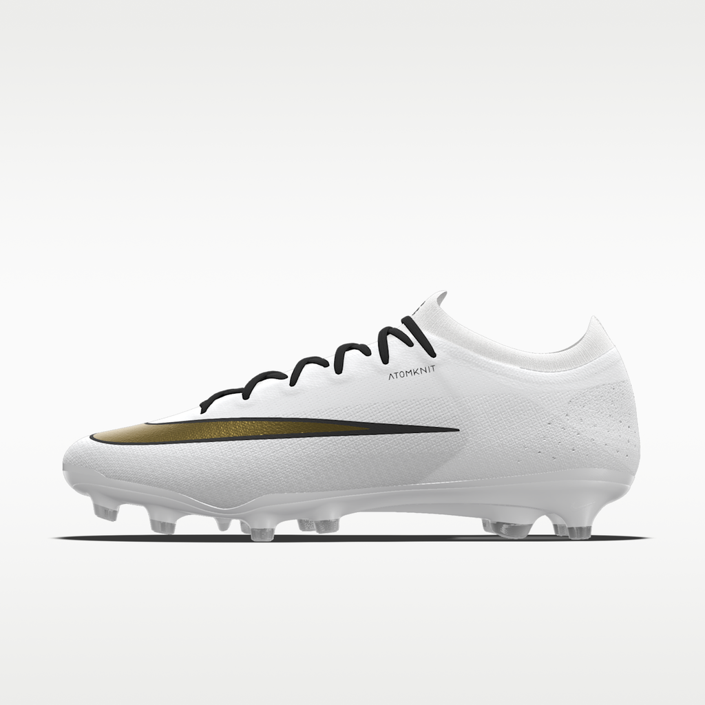 Women's Nike Mercurial Vapor 17 Elite By You Custom Artificial-Grass Low-Top Soccer Cleats - White/White