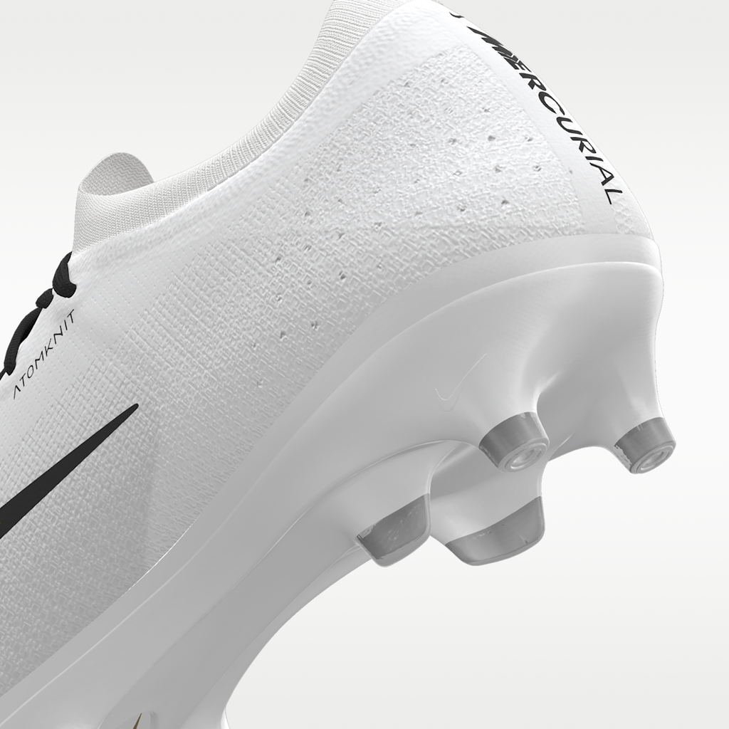 Women's Nike Mercurial Vapor 17 Elite By You Custom Artificial-Grass Low-Top Soccer Cleats - White/White