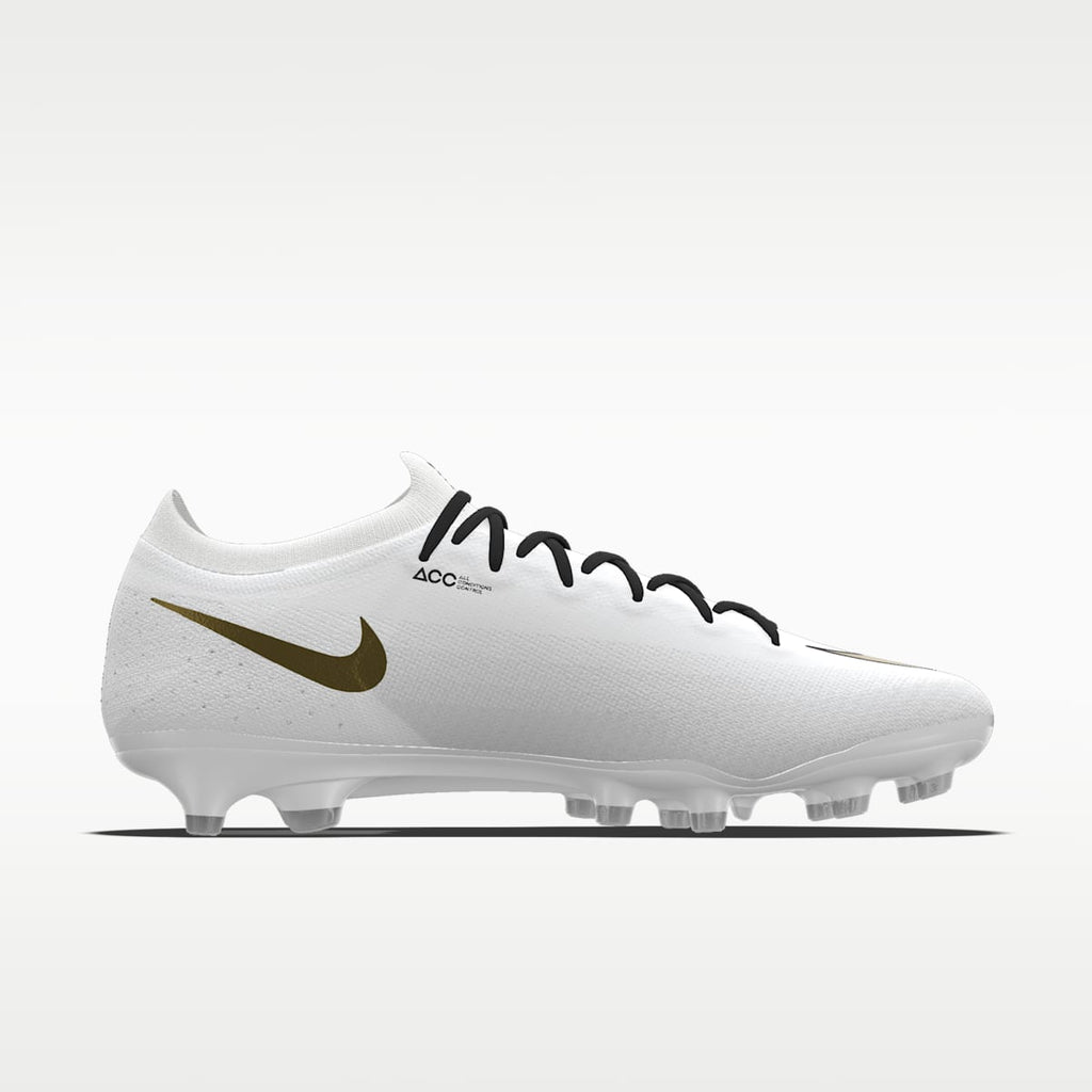 Nike Mercurial Vapor 17 Elite By You Custom Artificial-Grass Low-Top Soccer Cleats - White/White - Image 3