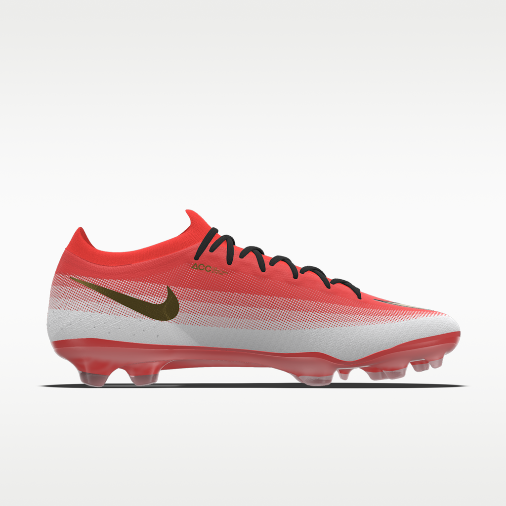 Women's Nike Mercurial Vapor 17 Elite By You Custom Firm-Ground Low-Top Soccer Cleats - Bright Crimson/White