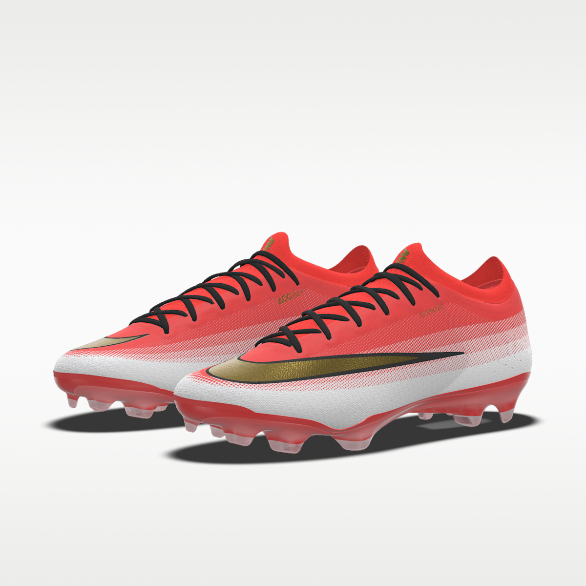 Women's Nike Mercurial Vapor 17 Elite By You Custom Firm-Ground Low-Top Soccer Cleats - Bright Crimson/White