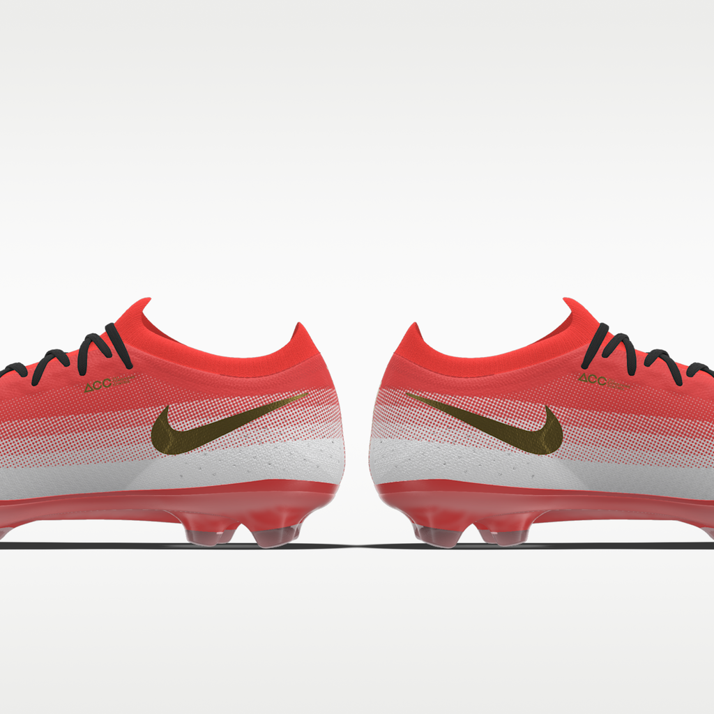 Women's Nike Mercurial Vapor 17 Elite By You Custom Firm-Ground Low-Top Soccer Cleats - Bright Crimson/White