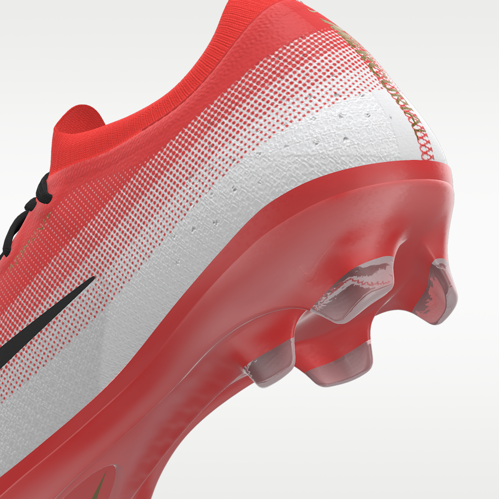 Women's Nike Mercurial Vapor 17 Elite By You Custom Firm-Ground Low-Top Soccer Cleats - Bright Crimson/White
