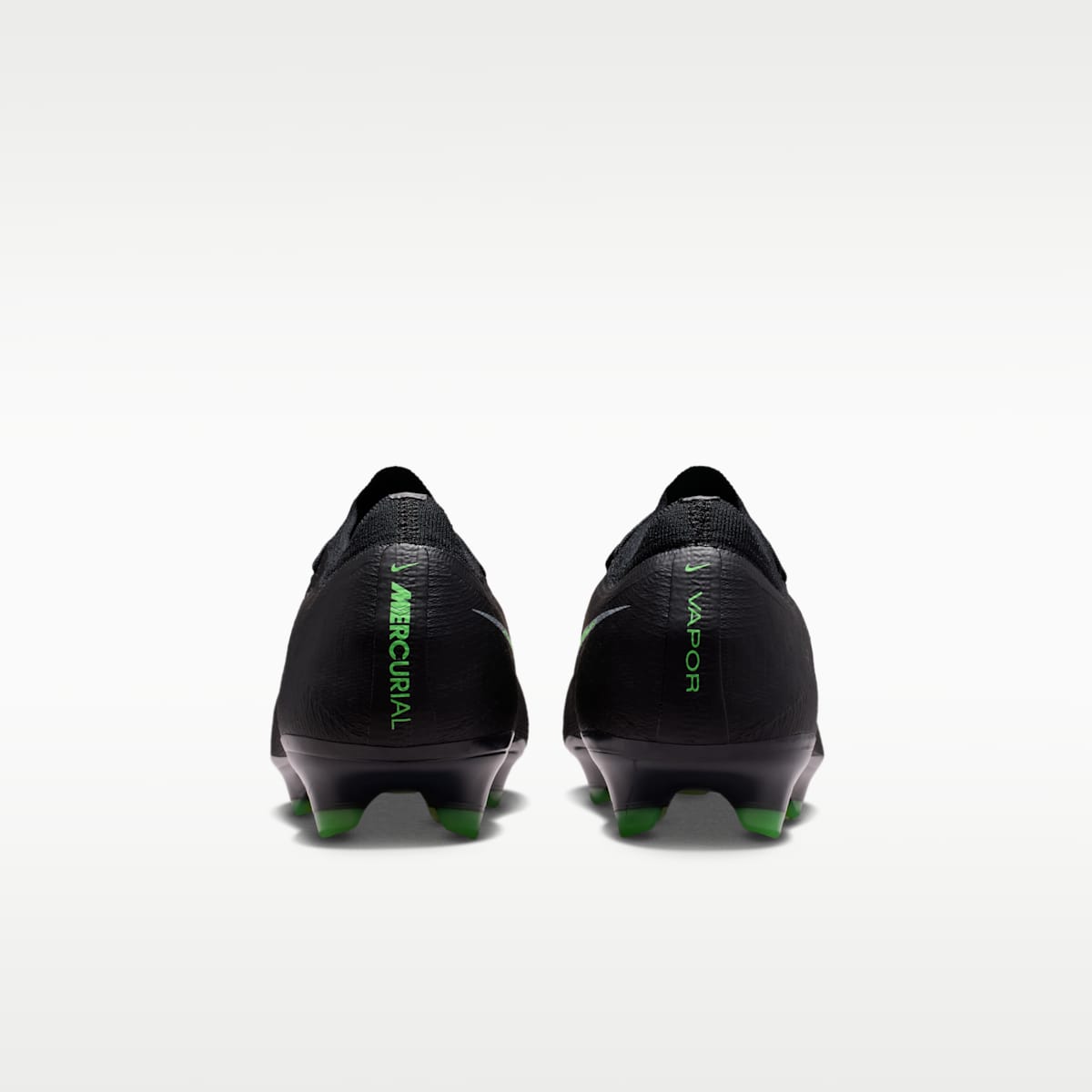 Nike Mercurial Vapor 17 Elite Firm-Ground Low-Top Soccer Cleats - Black/Black/Illusion Green - Image 6