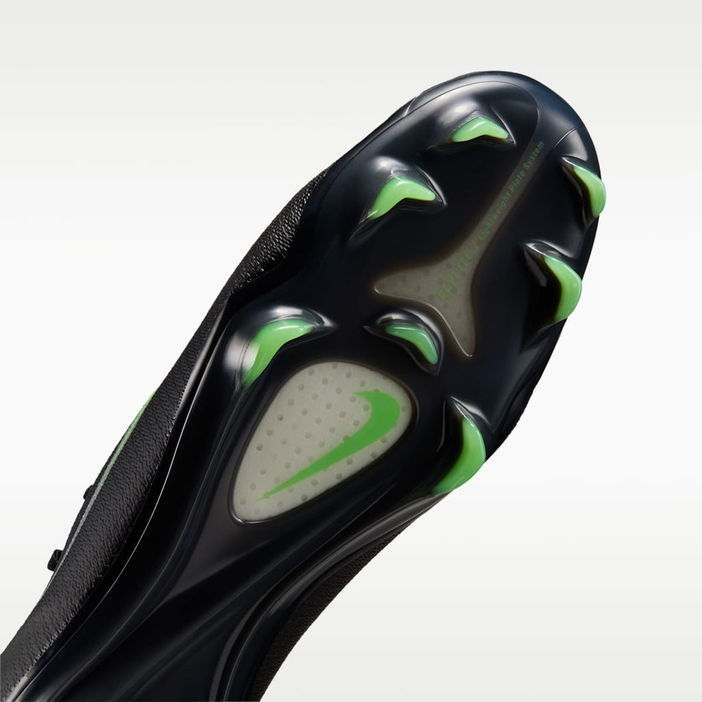 Nike Mercurial Vapor 17 Elite Firm-Ground Low-Top Soccer Cleats - Black/Black/Illusion Green - Image 7