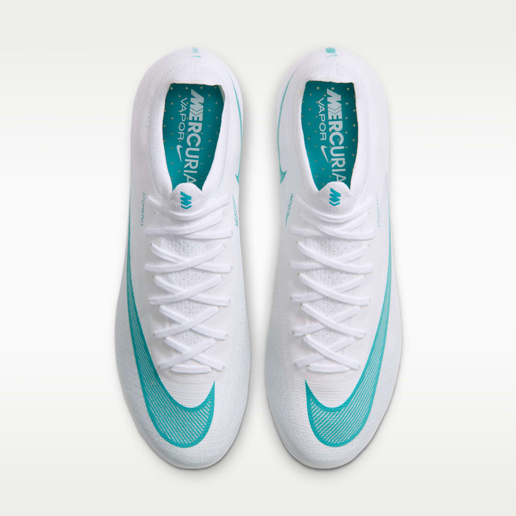 Nike Mercurial Vapor 17 Elite Firm-Ground Low-Top Soccer Cleats - White/Dusty Cactus - Image 4