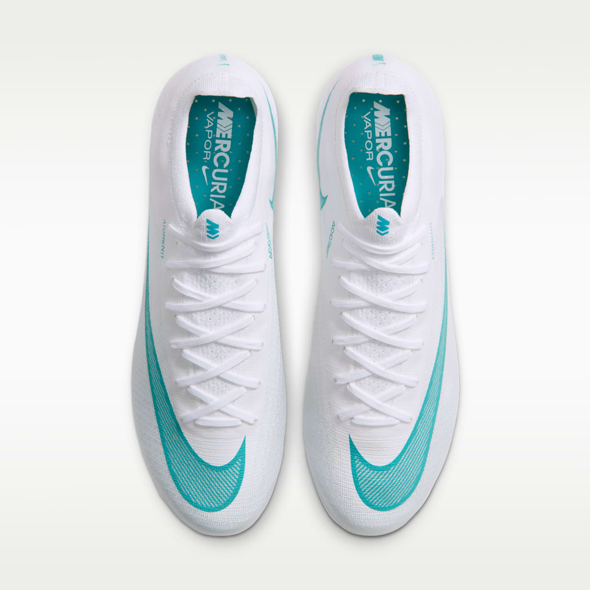 Nike Mercurial Vapor 17 Elite Firm-Ground Low-Top Soccer Cleats - White/Dusty Cactus - Image 4