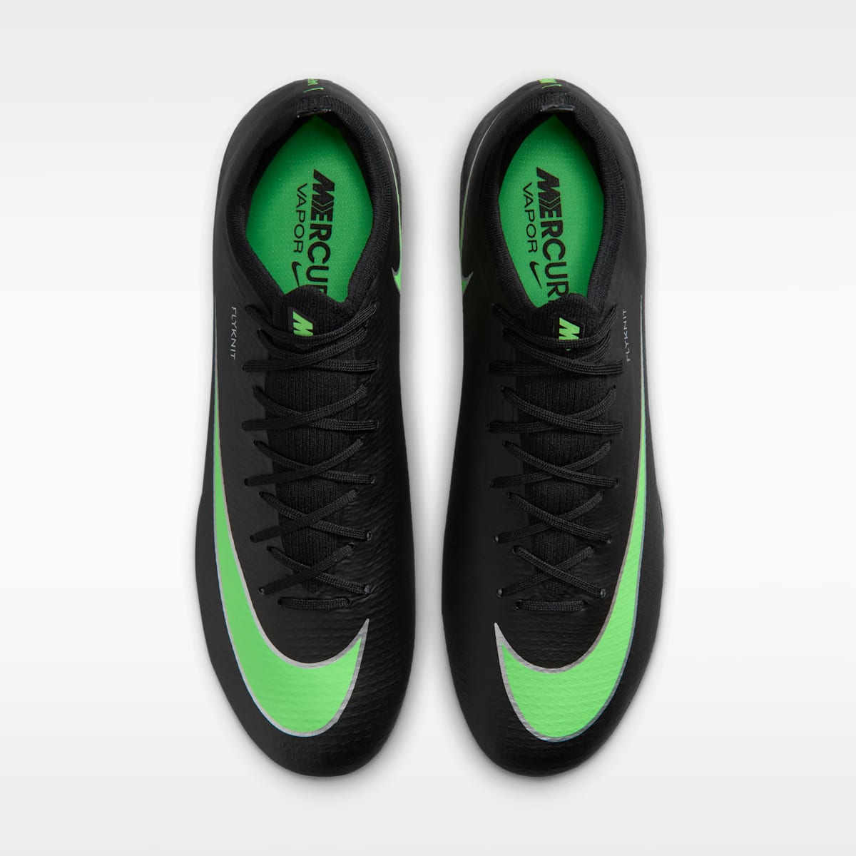 Nike Mercurial Vapor 17 Pro Artificial-Grass Low-Top Soccer Cleats - Black/Black/Illusion Green - Image 4