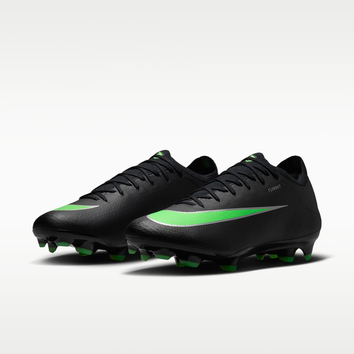 Women's Nike Mercurial Vapor 17 Pro Firm-Ground Low-Top Soccer Cleats - Black/Black/Illusion Green