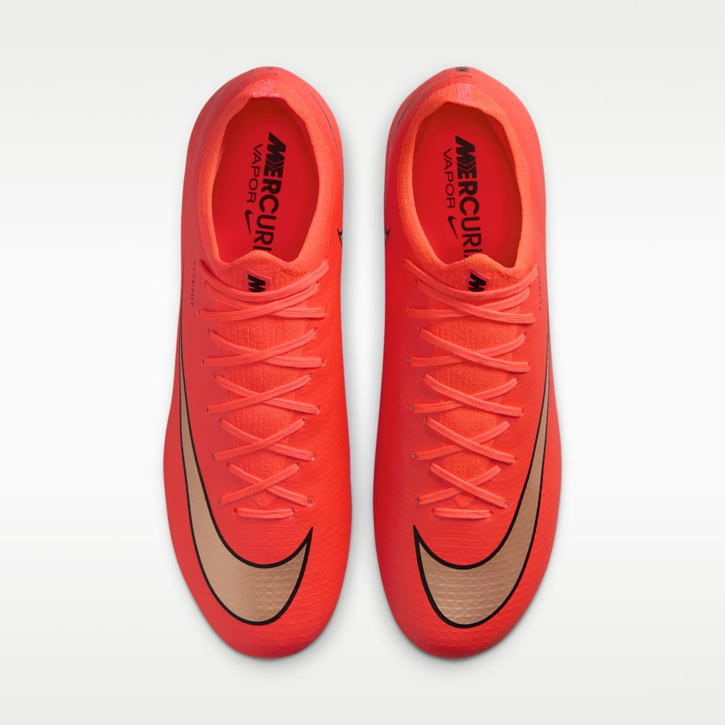 Nike Mercurial Vapor 17 Pro Firm-Ground Low-Top Soccer Cleats - Bright Crimson/Blur - Image 4