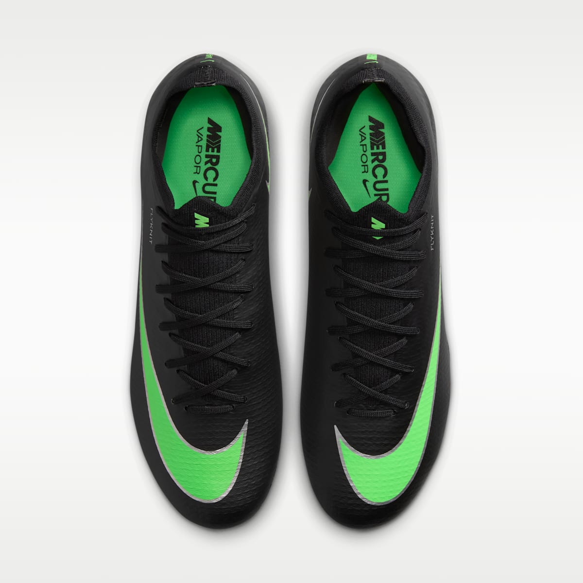 Women's Nike Mercurial Vapor 17 Pro Firm-Ground Low-Top Soccer Cleats - Black/Black/Illusion Green