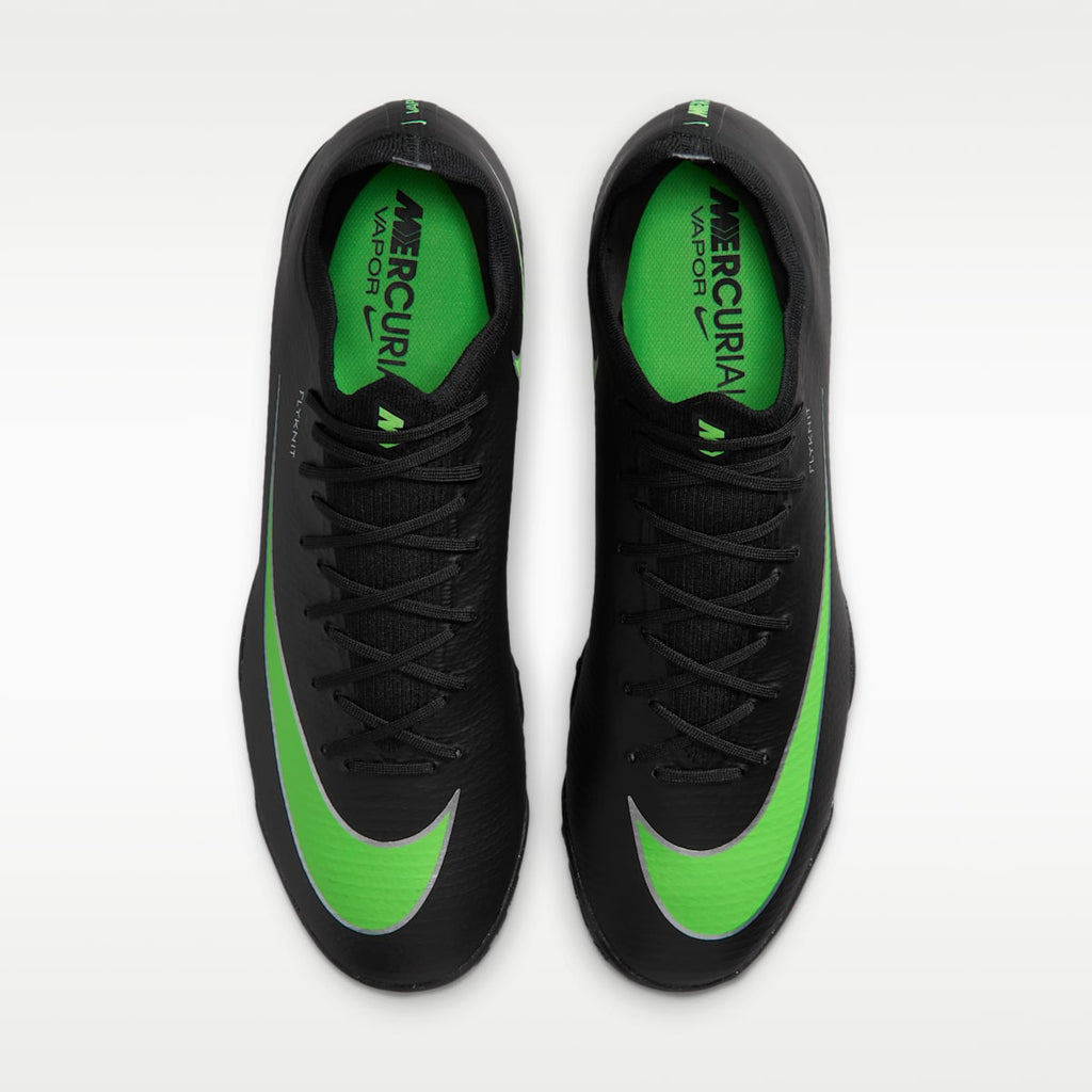Nike Mercurial Vapor 17 Pro Turf Low-Top Soccer Shoes - Black/Black/Illusion Green - Image 4