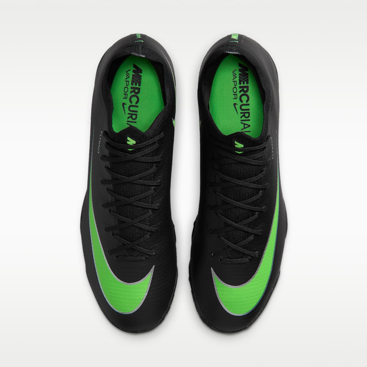 Nike Mercurial Vapor 17 Pro Turf Low-Top Soccer Shoes - Black/Black/Illusion Green - Image 4