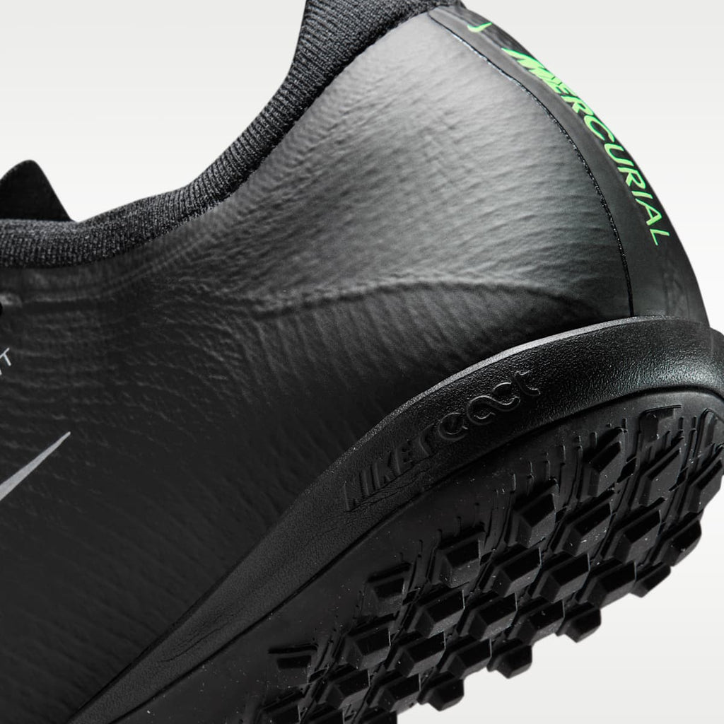 Nike Mercurial Vapor 17 Pro Turf Low-Top Soccer Shoes - Black/Black/Illusion Green - Image 8