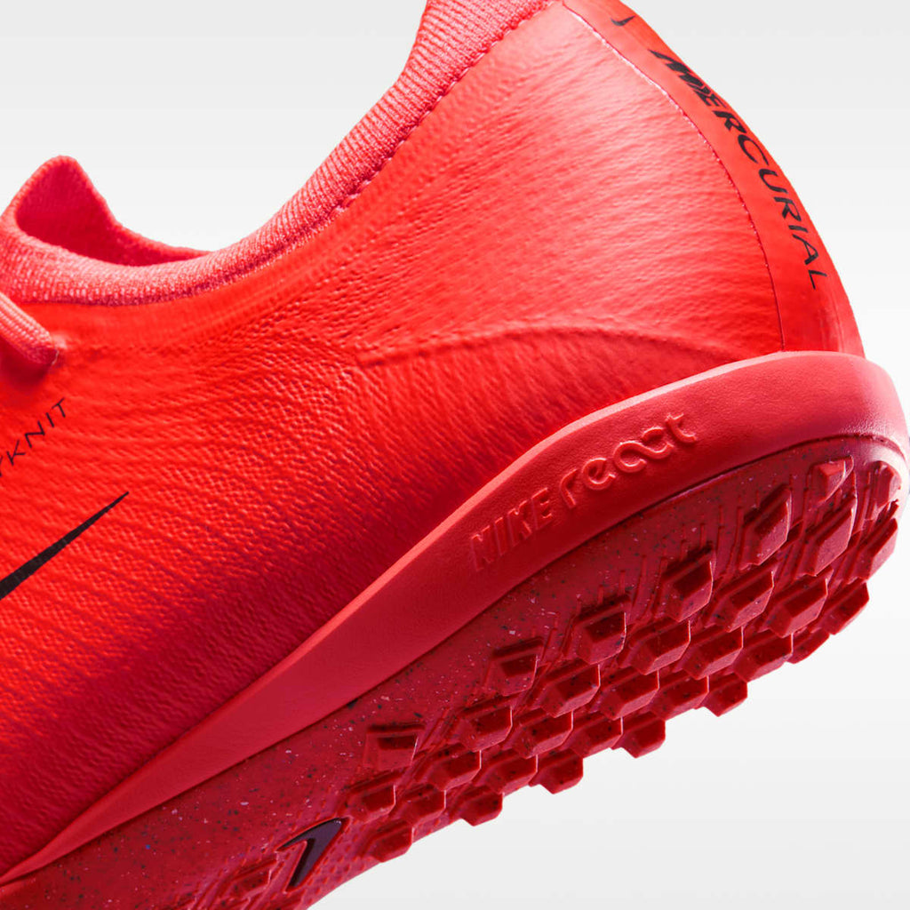 Nike Mercurial Vapor 17 Pro Turf Low-Top Soccer Shoes - Bright Crimson/Blur - Image 8