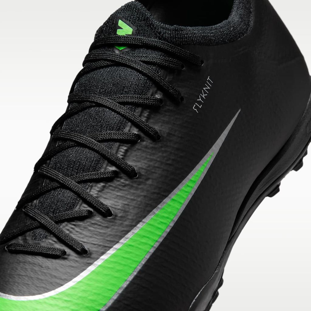 Nike Mercurial Vapor 17 Pro Turf Low-Top Soccer Shoes - Black/Black/Illusion Green - Image 7