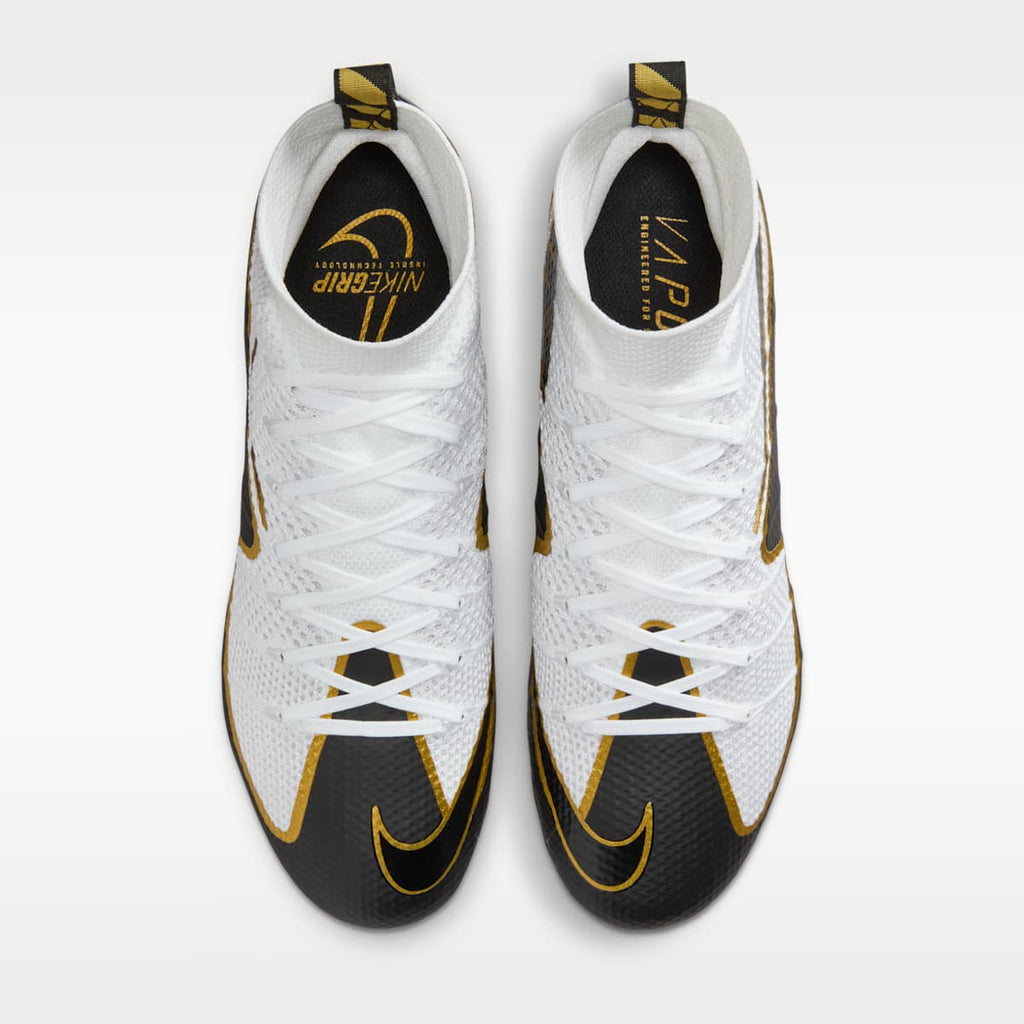 Nike Vapor Edge 360 "Untouchable" Football Cleats - White/Metallic Gold/Black - Image 4