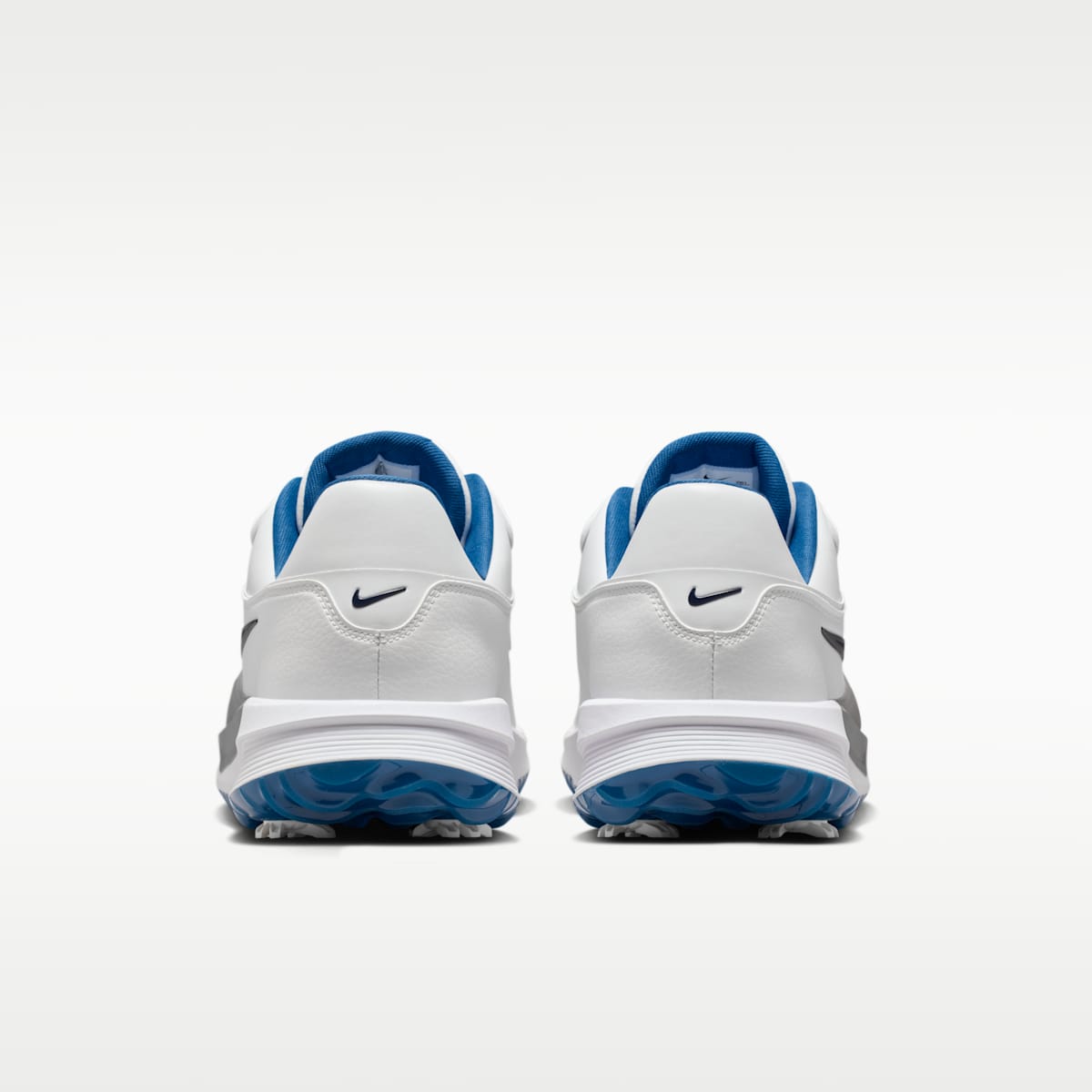 Nike Victory Pro 4 Golf Shoes - Summit White/Court Blue/Metallic Silver/Obsidian - Image 6