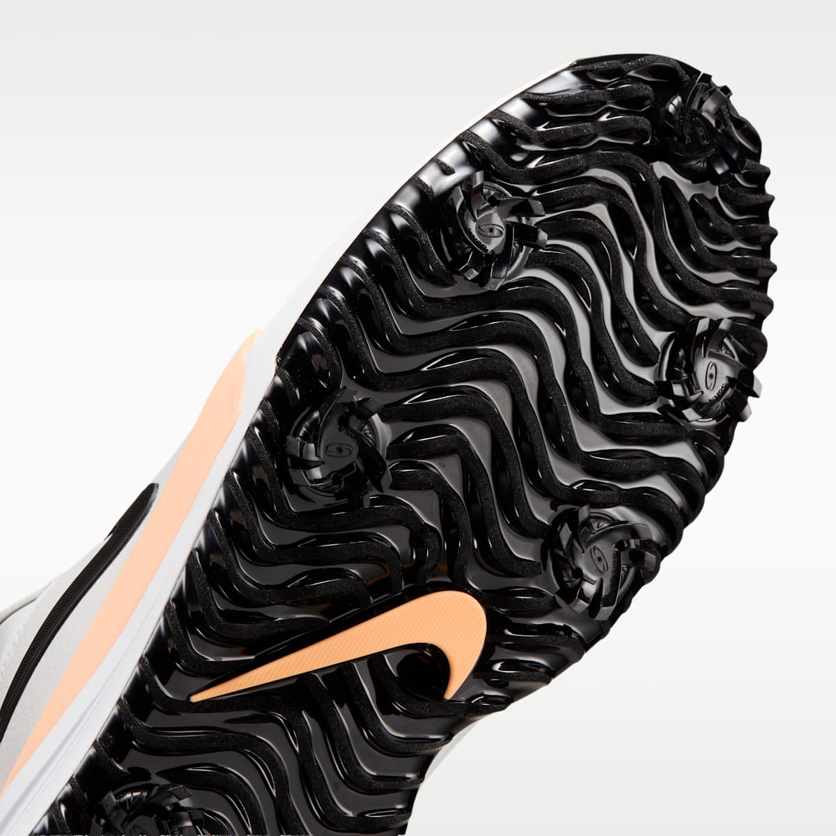Nike Victory Pro 4 Golf Shoes - Photon Dust/Black/Tangerine Tint - Image 7