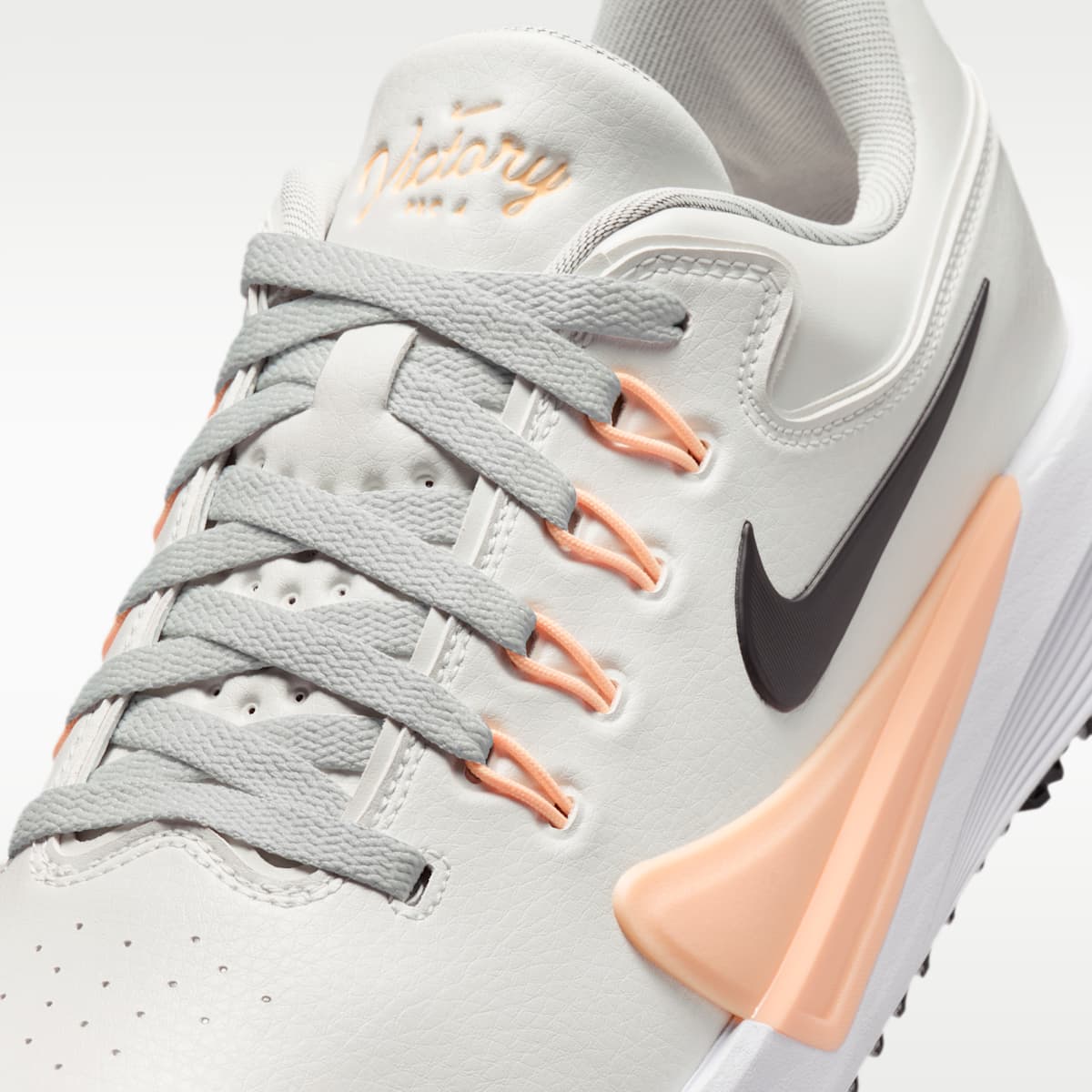 Nike Victory Pro 4 Golf Shoes - Photon Dust/Black/Tangerine Tint - Image 8